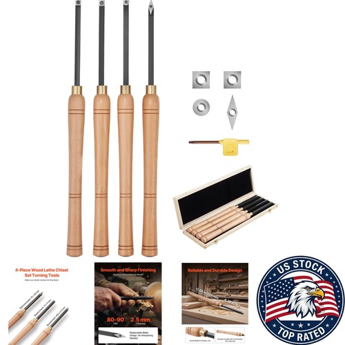 4pcs woodturning tools - 4pcs,