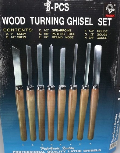 Piece wood turning - 8, chisel