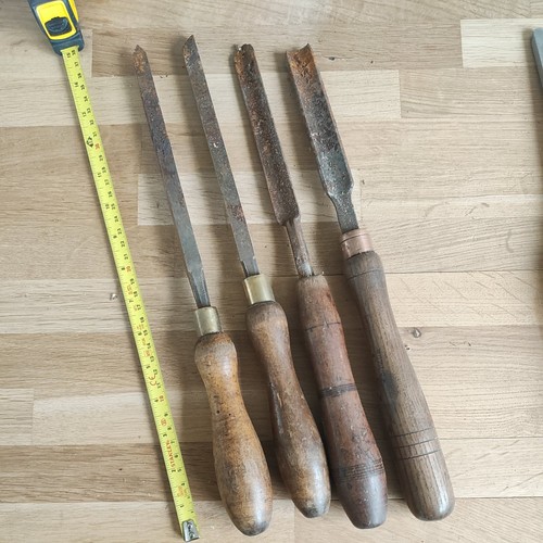 Vintage wood turning chisels - vintage,