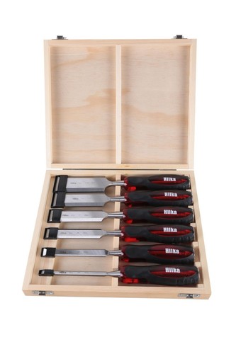 Hilka 6pc chisel set - set, hss