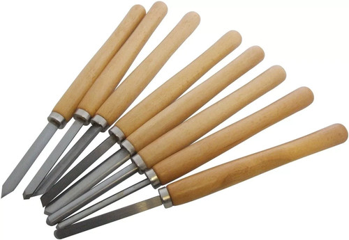 8pc wood lathe chisel set - 8pc,
