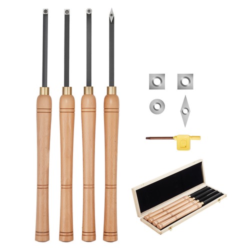 Vevor 4pcs wood lathe - 4pcs, chisel
