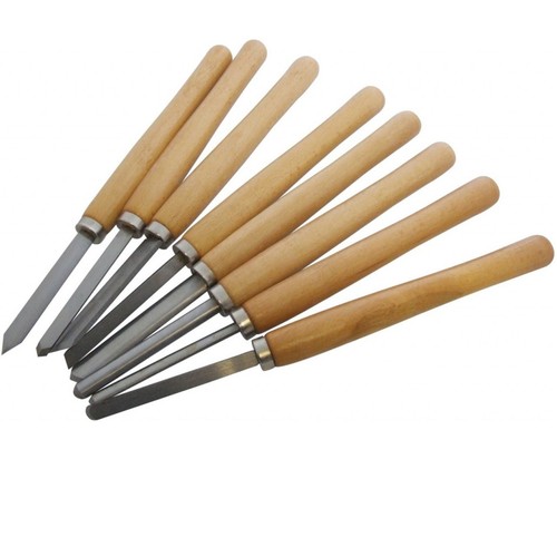 8pc wood lathe chisels set - lathe,
