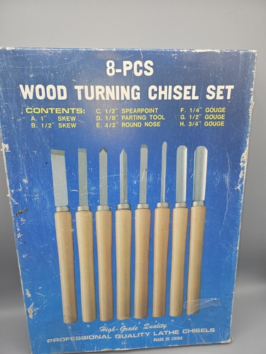 Mit wood turning chisel - 8-pc,