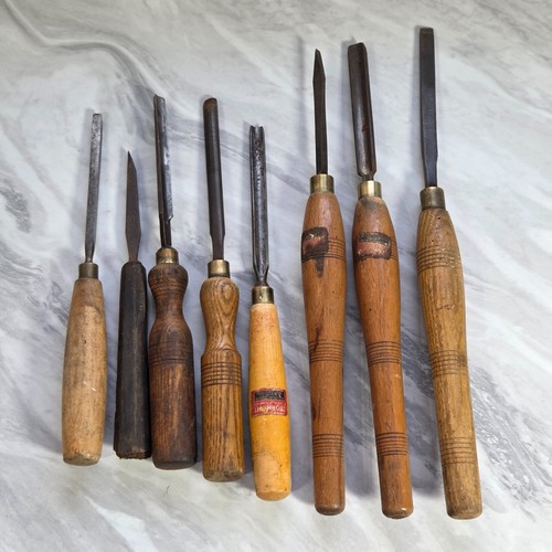 Set vintage woodturning - set, 8